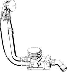 Viega Sifon za kad s prelivom Rotaplex Trio VISING RT5 6141.60 725X40/50 727680