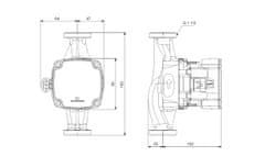 Grundfos Obtočna črpalka z mokrim rotorjem ALPHA1 25-60 180 220-240V 9H AC0 93074163
