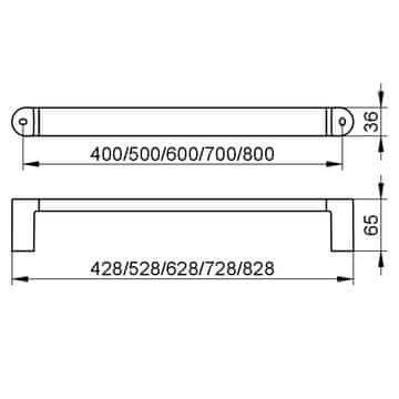 Keuco Kljuka Keuco Elegance 728MM KROM 31601010700