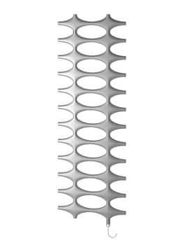 Kermi Cevni kopalniški element Kermi Ideos-E 1151X508MM SREBRNA WFS BELA IDE10120050WFXK