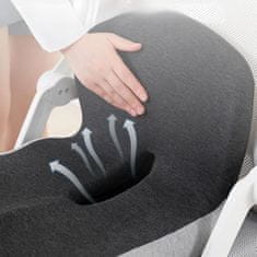 HOME & MARKER® Ortopedska sedežna blazina iz spominske pene, ergonomska, zračna in nedrseča | MEMOSIT