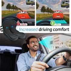 HOME & MARKER® Ortopedska sedežna blazina iz spominske pene, ergonomska, zračna in nedrseča | MEMOSIT