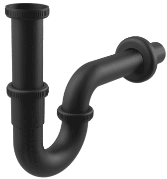 Alca Plast Sifon za umivalnik Alcaplast KONVERTIBILNA MATICA 5/4 U ČRNO MAT A4320ČRNA