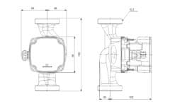 Grundfos Obtočna črpalka z mokrim rotorjem ALPHA1 GO 32-60 180 220-240V 9H AC0 93074167