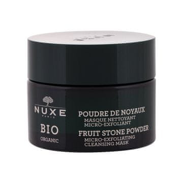 Nuxe Bio Organic Fruit Stone Powder maska za obraz z dvojnim eksfoliacijskim učinkom 50 ml za ženske