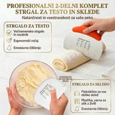 HOME & MARKER® Komplet za kislo testo in peko kruha, košarica 23 cm, fermentacijski kozarec 650 ml, set orodij | DOUGHMASTER