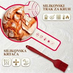 HOME & MARKER® Komplet za kislo testo in peko kruha, košarica 23 cm, fermentacijski kozarec 650 ml, set orodij | DOUGHMASTER