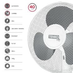 TENKO plastični namizni ventilator 40 cm