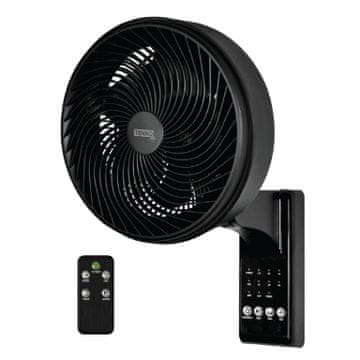 TENKO plastični stenski ventilator velike hitrosti z daljinskim upravljalnikom in časovnikom, 25 cm