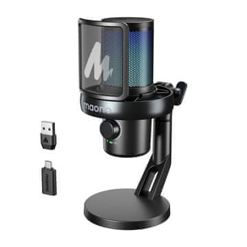 Maono Brezžični igralni mikrofon MAONO DM40 Pro (črn)