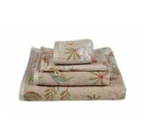 Pip Studio Brisača Secret Garden Khaki 70x140 100% ba , froté,velur