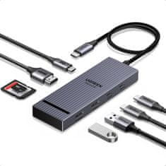 slomart UGREEN Revodok Pro 108 USB C Hub - HDMI 4K@60Hz, USB 3.2 10Gbps, SD/TF čitalnik, PD 100W za MacBook, Surface, iPad Pro in več.