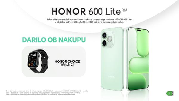 Kupite HONOR 600 Lite in prejmite HONOR Choice Watch 2i