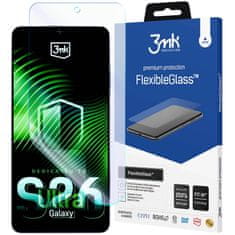 3MK Nezlomljivo hibridno steklo za Samsung Galaxy S26 Ultra, odporno proti praskam – debelina 0,3 mm – FlexibleGlass 3mk
