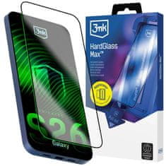 3MK Nezlomljivo kaljeno steklo za Samsung Galaxy S26 z aplikatorjem, odporno proti praskam, debeline 0,3 mm – HardGlass Max 3mk