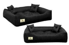 shumee Pasja postelja PRESTIGE 115x95 cm vodoodporna črna