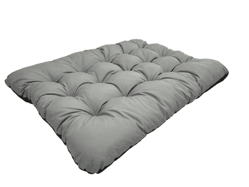 shumee Pasja postelja PRESTIGE blazina 80x60 cm vodoodporna siva