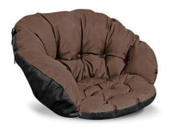 shumee Vrtna blazina 122x40 cm za stol, gugalnica, viseča, štorkljino gnezdo, vodoodporna, rjava