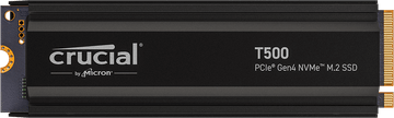 Crucial T500 Heatsink SSD disk, NVMe PCIe Gen.4 M.2 2280, 4 TB (CT4000T500SSD5)