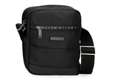 Joummabags Moška torba za čez kožo 22 cm - Movom Buster Black, 2 predala, 5345521