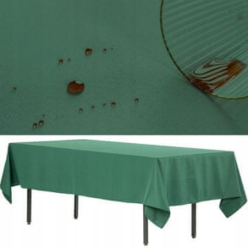 shumee PRAVOKOTNI PRT, ODPOREN NA MADEŽE, DEBEL, 280x170 cm, ZELEN, ZA BANKETNO MIZO