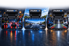 Farrot A8 4K avto kamera dashcam GPS WiFi ADAS spredaj zadaj parkirni način nočno snemanje široki kot microSD 256GB