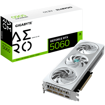 Gigabyte GeForce RTX 5060 AERO OC 8G GDDR7 grafična kartica, PCIe 5.0, 1xHDMI 2.1b, 3xDisplayPort 2.1b