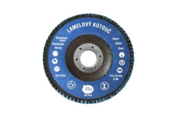 Ostatní Brusilno kolo Flap disc ?115 x 22 mm, P60, Zircon Classic