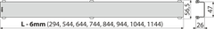 Alca Plast Alcaplast rešetka DESIGN 1050 BRONZASTA-ANTIČNA DESIGN-1050ANTIČNA