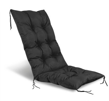 shumee Vrtna blazina 50x50x80 cm za stol, vodoodporna, črna