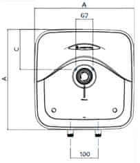 Ariston Električni grelec Ariston Andris R 15 NAD KORITOM 10L 3100333