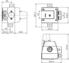 Wilo Pretočno stikalo Wilo HICONTROL 1-EK 4190895