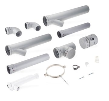 Vaillant VAILLANT osnovni priključni komplet za odvod dimnih plinov ZA 2 KOTLA PREMERA 130 MM 0020042761