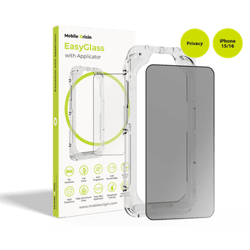Mobile-origin EasyGlass Privacy zaščitno steklo za iPhone 15 / iPhone 16 (EGA-P-i16)