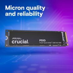 Crucial P510 SSD disk, NVMe PCIe Gen.5 / M.2 2280, 2000GB (CT2000P510SSD8)