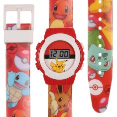 Pokemon Rdeča digitalna ura, LED-ura za zapestje za fanta