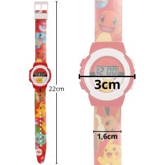 Pokemon Rdeča digitalna ura, LED-ura za zapestje za fanta