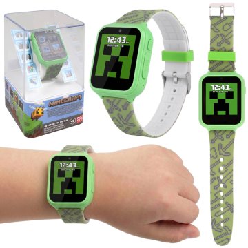 sarcia.eu Minecraft Večfunkcijska ura za otroke, pametna ura za dečka, interaktivna ura, številne funkcije