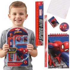 MARVEL COMICS MARVEL Spider Man Šolski komplet za dečka, šolske potrebščine, šolska oprema – 5 kosov
