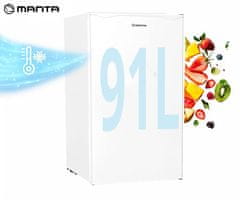 Manta MM520PW hladilnik z zamrzovalnikom, podpultni, 91L, bel