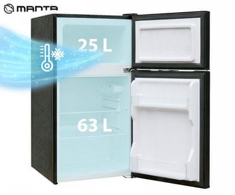 Notranjost hladilnika Manta MM545DSL