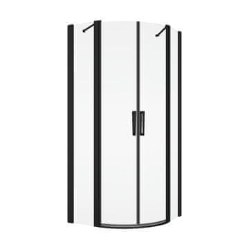 SANSWISS Kotna letev Ronal Divera 1/4-krog R550 80X80X200CM ČRNO MAT/DURLUX D22ERB550800622