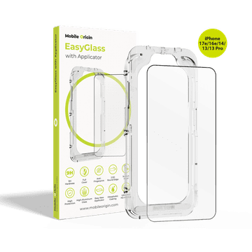 Mobile-origin EasyGlass zaščitno steklo za iPhone 17e / 16e / 14 / 13 / 13 Pro (EGA-i14)