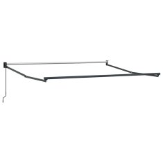 Vidaxl Ročna tenda 3 x 2,5 m Rjava 100% poliester