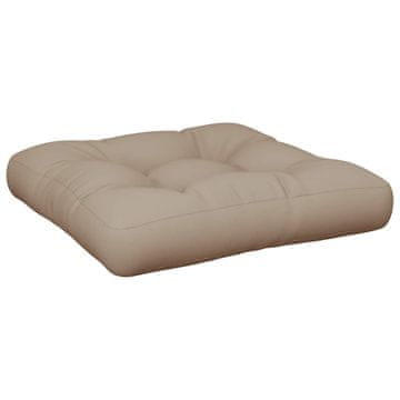 Vidaxl Blazina za kavč iz palet taupe 60x61,5x10 cm blago