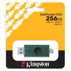 Kingston DataTraveler Duo USB ključek, 256GB, USB-A / USB-C (DTDEG2/256GB)