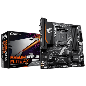 Gigabyte B550M AORUS ELITE AX, DDR4, SATA3, USB3.2Gen1, HDMI, AM4 mATX