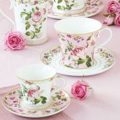 Easy Life Set skodelica za črno Chant des Roses 200ml / 2 kos / porcelan