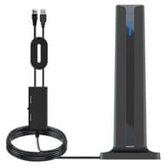 VYZIO® Notranja digitalna TV antena 25 dBi, VHF/UHF, kabel 4,9 m, HD sprejem | TVDIGI