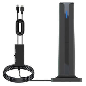 VYZIO® Notranja digitalna TV antena 25 dBi, VHF/UHF, kabel 4,9 m, HD sprejem | TVDIGI